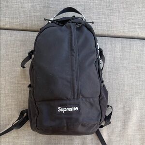 Supreme Black Everyday Backpack with Logo Patch